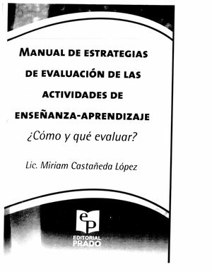 Manual De Estrategias De Ev Miriam Castañeda