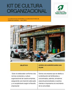 Kit De Cultura Organizacional