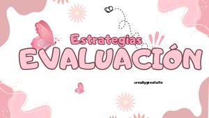 Estrategias De Evaluación En Educación