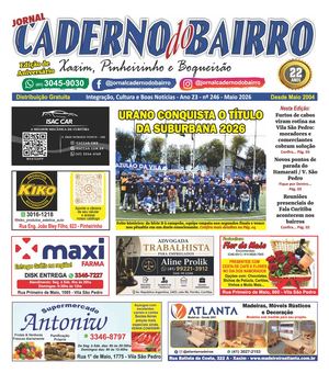 Caderno Do Bairro - Xaxim - Ed. 246 - Maio 2026