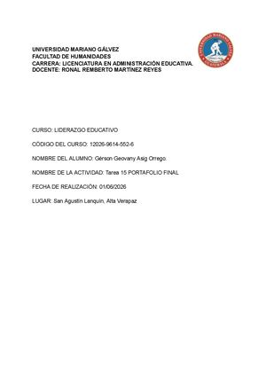 Tarea 15 Portafolio Final