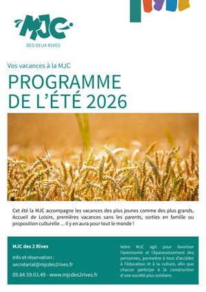 Plaquette éTé 2026