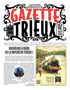 Gazette du train à vapeur du Trieux 2026