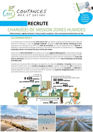 Chargé(e) De Mission Zones Humides