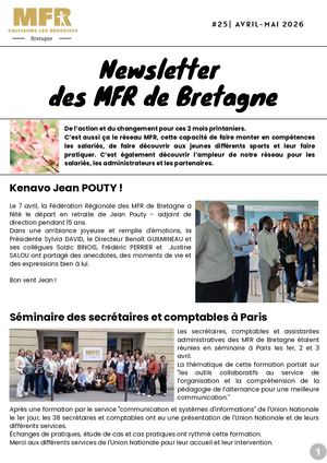Newsletter #25 Mfr Bretagne