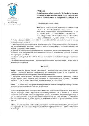 Arrete 40 2026