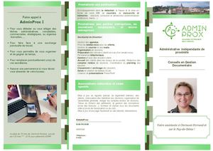 Ancienne plaquette Prestation Services