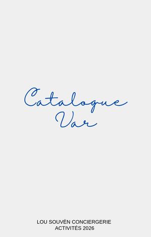 Catalogue 2026 - Lou Souvent Conciergerie