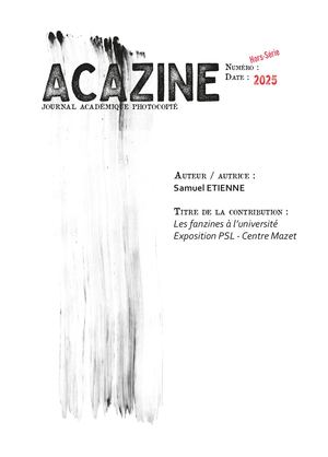 Acazine HS - Les Fanzines à l'Univ'