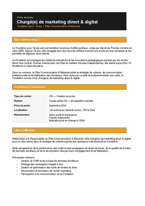 2026 05 Fiche De Poste Marketing Direct 1