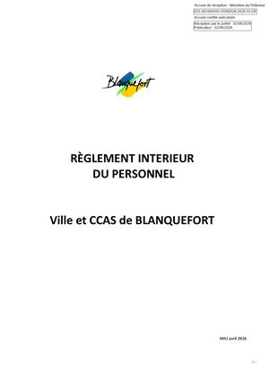 2026 33 Pj 1 Règlement Intérieur Du Personnel
