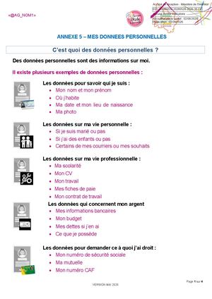 2026 36 Pj Sad Rf Mes Donnees Personnelles Version Mai 2026