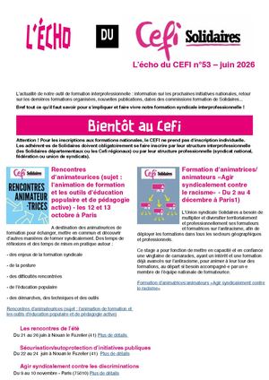 Echo Du Cefi N° 53 Juin 2026