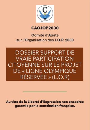 Caojop2030 Vraie Consultation Citoyenne voie LOR