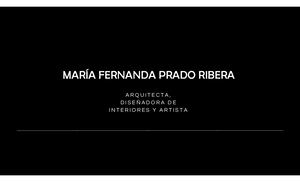 Portafolio 2026 Maria Fernanda Prado Ribera