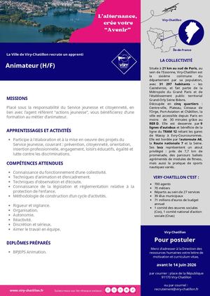 Annonce Alternant animation