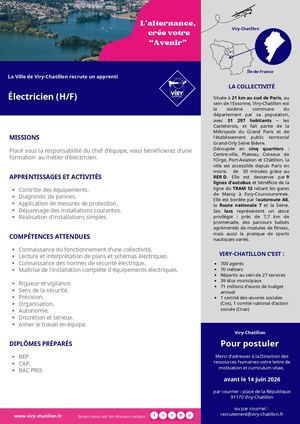 Annonce Alternant électicien