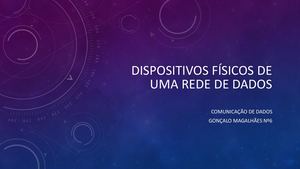 Dispositivos Físicos De Uma Rede De Dados Gonçalo