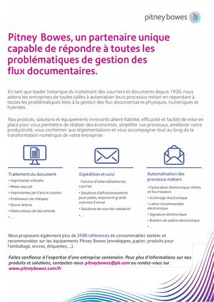 Présentation Pitney Bowes 2026