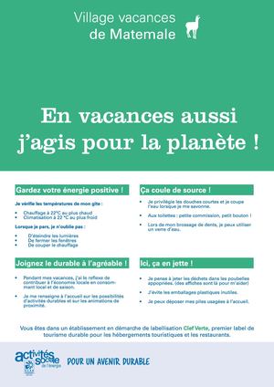 Affiche5 Vacances Agir Planete Matemale