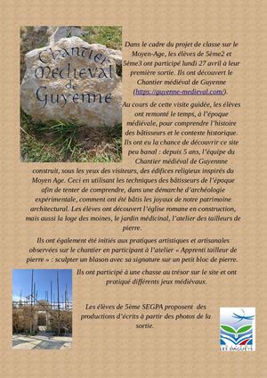 Chantier Médiéval De Guyenne