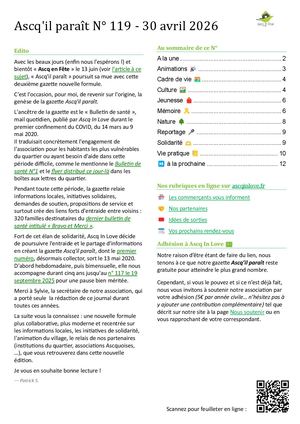 Ascq'il paraît N° 119 - 30 Avril 2026