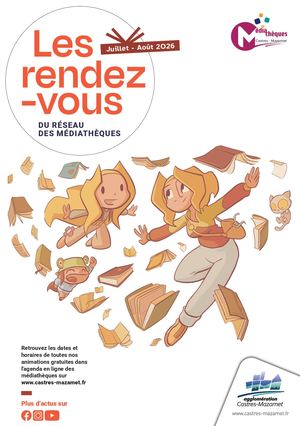 Juillet - Août 2026, les rendez-vous du réseau des médiathèques