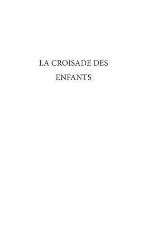 Croisade Des Enfants Calameo