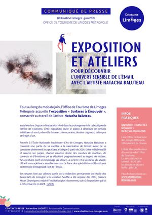 Communiqué de Presse | Exposition Natacha Baluteau