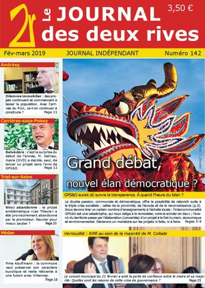 Journal des 2 Rives, numéro 142, fév-mars 2019
