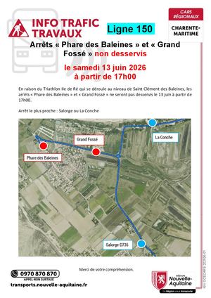 Niv Arrêt St Clément Phare Des Baleines Et Grand Fossé Non Desservis 13 Juin 2026 17h00