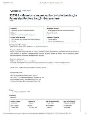 La Ferme Des Poisiers Inc St Bonaventure 535392