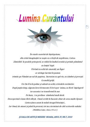 Revista Finala Nr 7 - Lumina Cuvantului