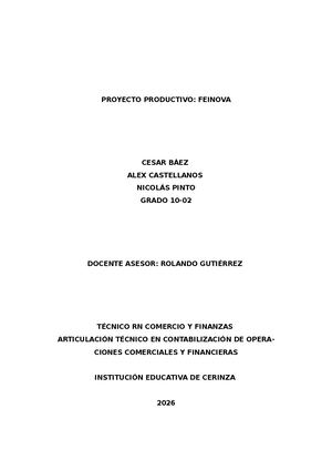 Proyecto Productivo Feinova