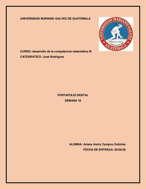 Portafolio Competencia Matemática