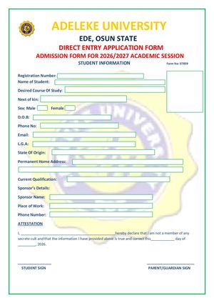 Call 08132728112 Novena University, Application Form 2026/2027 Admission/Application Form is Out. Call ☎️ 08132728112 Dr. Mrs Sarah. 2026/2027 Direct Entry Form, Postgraduate Diploma Form, JUPEB Form, Transfer Form, (08132728112) IJMB Are All OUT. Call ☎️