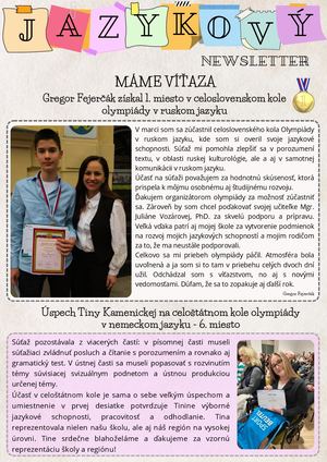 Jazykový Newsletter Jún2026