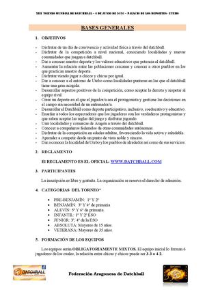Bases Xiii Torneo Mundial