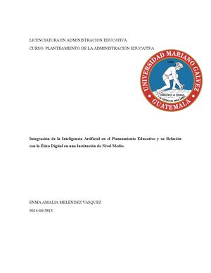 Proyecto Final Planteamiento Educativo