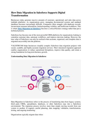 Data Migration In Salesforce