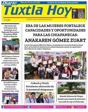 Tuxtla Hoy 03 De Junio 2026