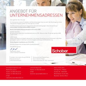 Schober Entwurf Angebot