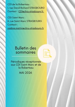 Bulletin Des Sommaires Mai 2026