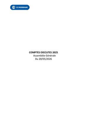 Comptes Executes 2025