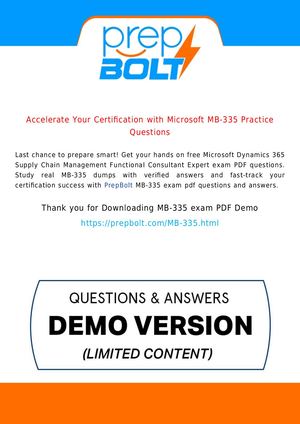 Microsoft MB-335 Questions with Updated Practice Tests