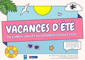 Tract Vacances D'ete 2026