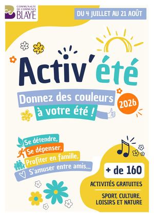 Activ'été 2026 | Programme