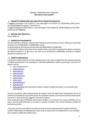 Termini E Condizioni Cashback Tcl Def
