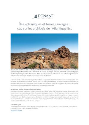 Îles volcaniques et terres sauvages : cap sur les archipels de l’Atlantique Est