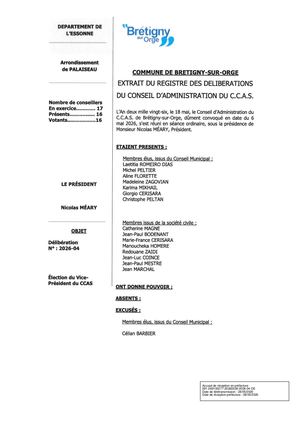 DEL2026 04 ELECTION VICE PRESIDENTE DU CCAS SIGNE
